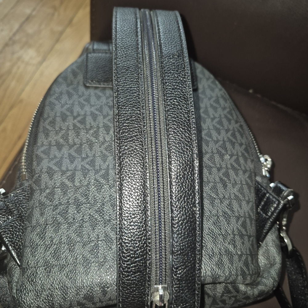 Michael Kors Monogram Mini Gray Backpack - image 5